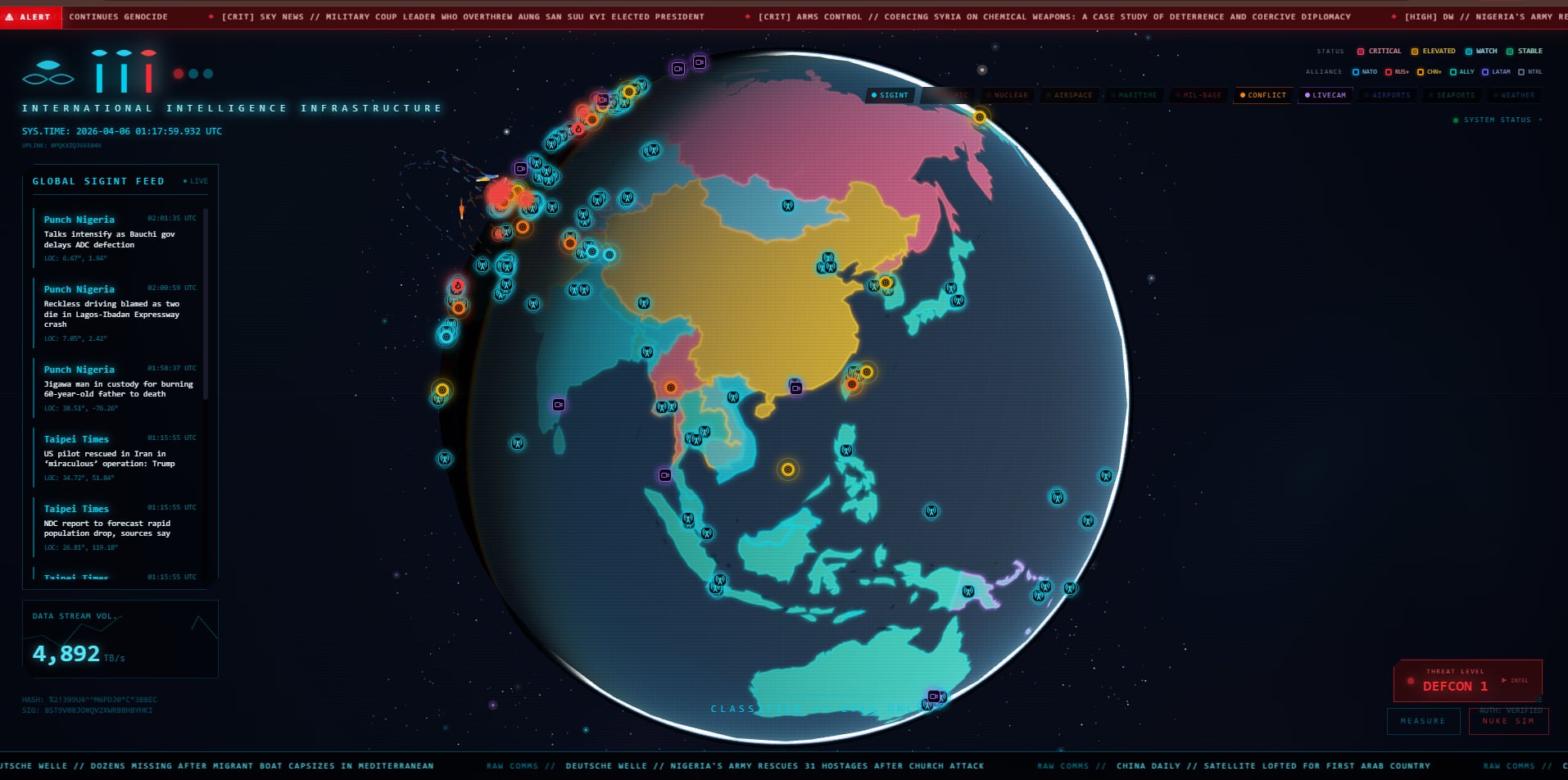 III Intel Globe screenshot